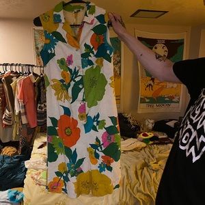 Vintage 60s flower romper